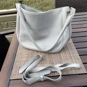 J. Crew Gray Leather Purse
